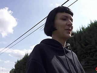 heart racing german scout picks tall skinny french delfine dahlia for wild casting fuck