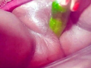 indian village housewife masturbates fucks cucumber orgasm part 1