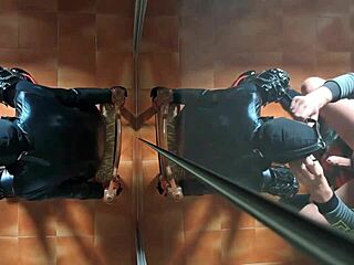 chairtied facefuck cums deep in mouth after ten minutes