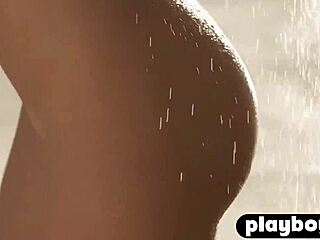 wow, this stunning big tits milf model's sexy body poses outdoors