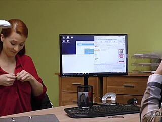 Hypnotic boobs sway to sway credit manager's hidden desires