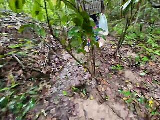 thai amateurs fuck passionately in public forest 4k bliss