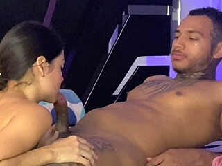 deepthroating my latina girlfriend to christen our new apartment