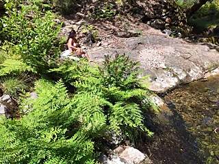 surprise hunt grabs busty milf for outdoor tit tease 🌳🍈