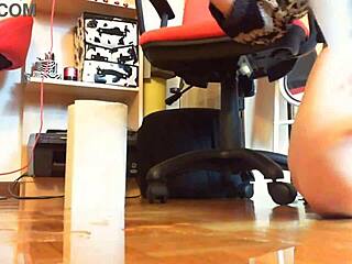 chubby italian milf unleashes massive pee on bathroom floor solo