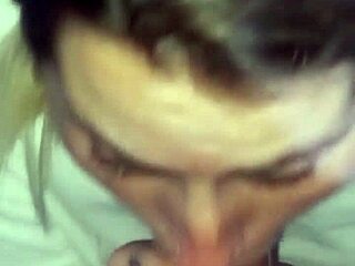 Blonde lover shifts from mouth to big ass pounding deliciously