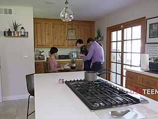 sluts moan wildly while family ignores their orgasmic fucking