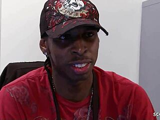 sexy doc... cant resist touchin black boys huge dick leads to rough interracial poundin