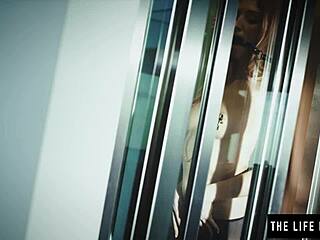 Nipple Clamps And Ball Gag Drive Redhead To Hard Orgasm