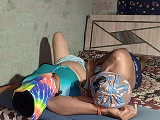 Desi village wife rides husband's cock in steamy homemade fuck