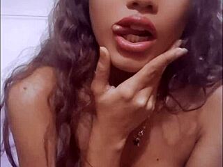 Skinny cute latina masturbates her pretty pussy on cam