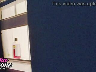 watch busty neighbor shower flashing first time!