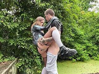 Alt spider-man girl fucked every hole in abandoned house 🔥😈