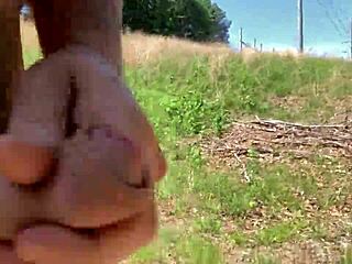 forest flashing hairy pussy solo outdoor orgasm update 🌳💦😍