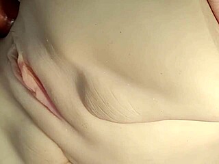 shove it deep in her tight shaved ass pussy closeup