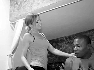 college prof slurps huge black cock deepthroat