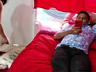 stepdad spanks skinny slut's ass hard