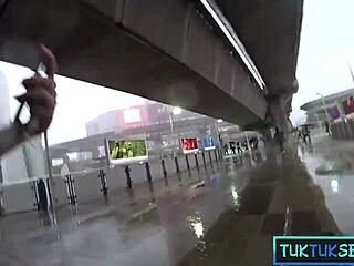 Asian Teen Picked Up For Wild TukTuk Fuck!