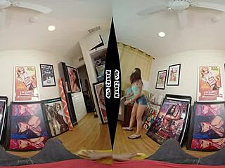 holly hendrix framed by ebony monster cock vr