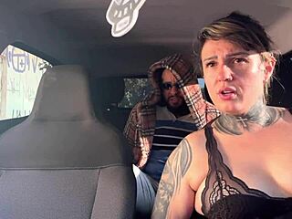 Uber woman grabs suspicious rider fucks her pussy raw in car he skips fare she squirts on bandits cock