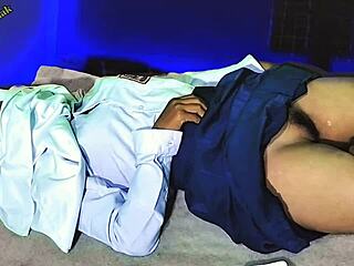 Slutty teacher tempts student sister with new vibrator buzz!