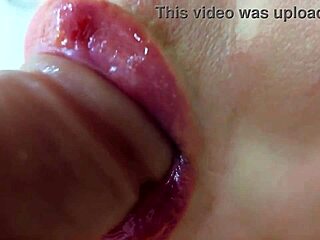 mmm your lollipop tastes so good on my bimbo lips