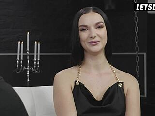 Big Tits Brunette Gets Gang Drilled Deep In Tight Asshole Then Jizzed!