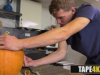 gorgeous mature milf gets fucked hard by horny guy pre-halloween