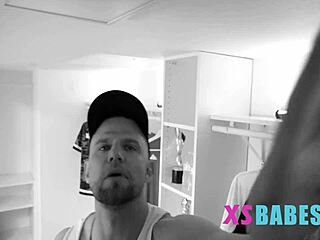 coach spies petite slut for tiny pussy licking fuck