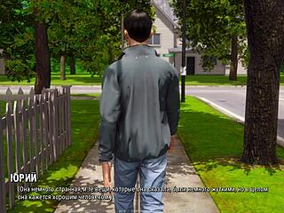 Horny Nerd Glasses Girl Rides Big Cock Outdoor to Orgasm