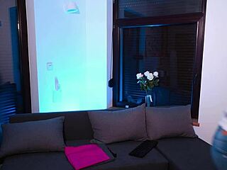 student tries on sexy outfit to impress strict boss