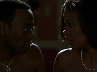 Sanaa Lathan's seductive topless milf tease