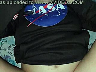 Blonde Latina Fucks Hard in Black NASA Logo Sweater