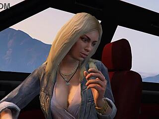 Franklin brutally bangs hooker in GTA 5 car