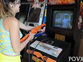 zoe foxx slurps cock roughly in hardcore pov teen fuck