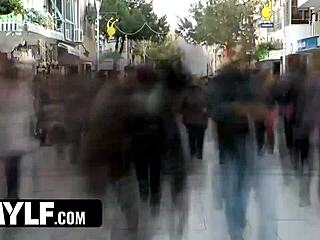 shoplifting milf passed around rough by four men shoplyfter