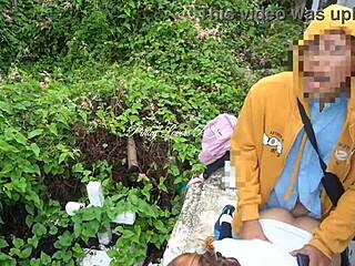 teacher student cemetery outdoor doggystyle public scandal fuck