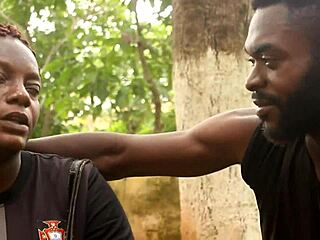 Huge Cock Fills Tourist's Mouth and Tight Ass in Public Park