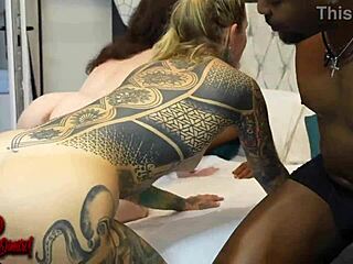 effie and lisa suck bbc as dru drills tight asses