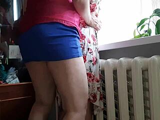 she sneaks in a passionate strapon fuck while hubby's away at work