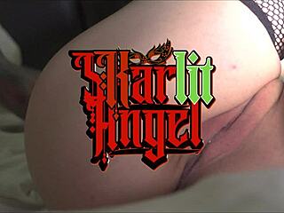 skarlit angel teases squirting orgasm fingering her juicy shaved pussy hard!