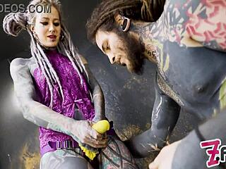 alt femdom pegs tattooed guy anal creampie domination