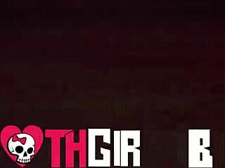 Naughty goth girlfriend Nova Cane rides cowgirl and licks pussy