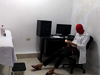 perverted doctor jerks off after cute patient exam