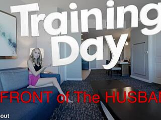 Sierra's Petite Blonde Wife Trains Gym Husband's Monster Cock Workout!