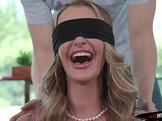 Milf wife surprises cuckold with big black cock mouthful