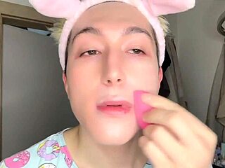 Sissy Boy Takes Merciless Bareback Anal from Mature Shemale