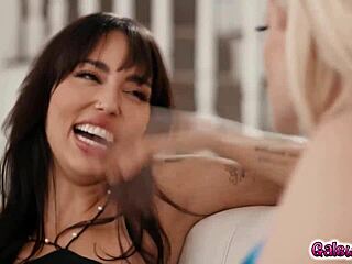 charlotte stokely and vanessa sky break code with panty-fueled lesbian heat