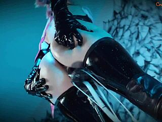 halloween succubus bound teen takes nonstop creampie machine anal orgasms