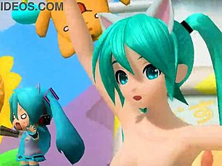 hatsune miku show nekomimi nude mod body?